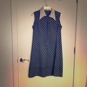 Retro Polka Dot Dress 70s Retro Vintage